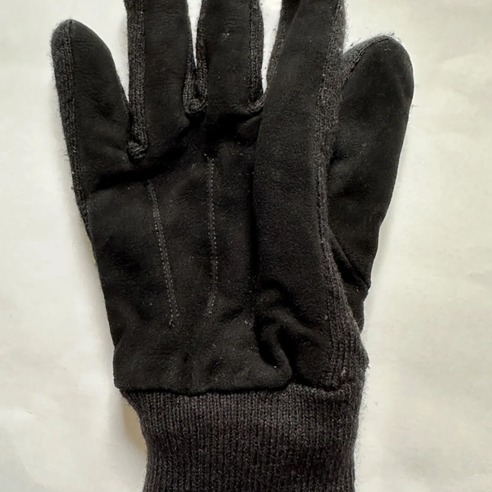 Bass Fleece Lined Black Winter Gloves M Leather